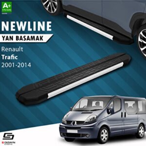 S-Dizayn Renault Trafic 2 Uzun Şase Newline Alüminyum Araca Özel Yan Basamak 269 cm 2001-2014