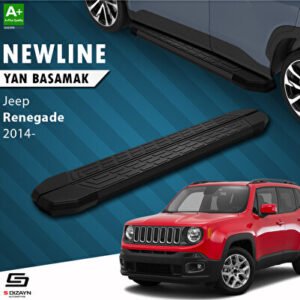 Jeep Renegade NewLine Siyah Araca Özel Yan Basamak 173 cm 2014 ve Üzeri