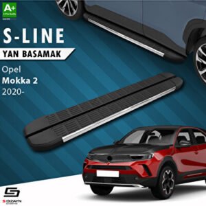 S-Dizayn Opel Mokka 2 S-line Krom Araca Özel Yan Basamak 173 cm 2020 ve Üzeri