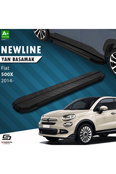 1_org_zoom-2959.jpg Fiat 500X NewLine Siyah Araca Özel Yan Basamak 173 cm 2014 ve Üzeri - Görsel 1