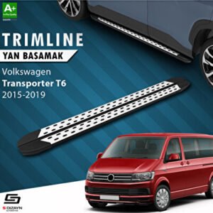 S-Dizayn Volkswagen Transporter T6 Kısa Şase TrimLine Gri Araca Özel Yan Basamak 215 cm 2015-2019