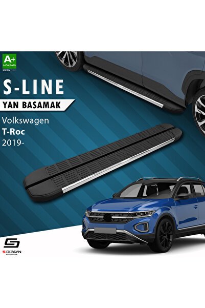 1_org_zoom-2987.jpg Volkswagen T-Roc S-Line Krom Araca Özel Yan Basamak 173 cm 2019 ve Üzeri - Görsel 1
