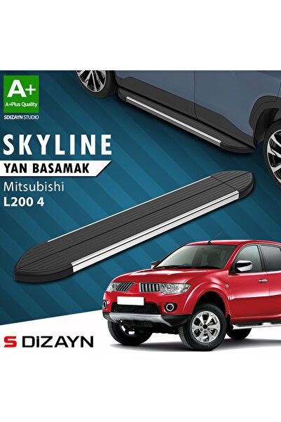 1_org_zoom-2992.jpg Mitsubishi L200 4 Skyline Krom Araca Özel Yan Basamak 193 cm 2006-2015 - Görsel 1