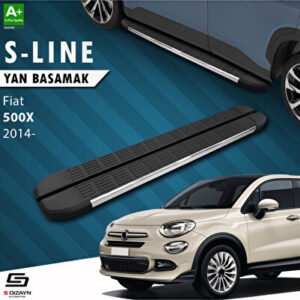 S-Dizayn Fiat 500x S-line Krom Araca Özel Yan Basamak 173 cm 2014 ve Üzeri