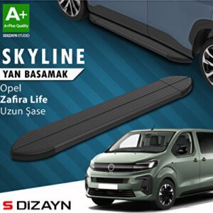 Opel Zafira Life Skyline Siyah Araca Özel Yan Basamak 243 cm 2020 ve Üzeri