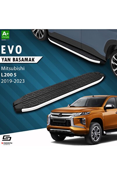 1_org_zoom-3029.jpg S-Dizayn Mitsubishi L200 5 Makyajlı Evo Alüminyum Araca Özel Yan Basamak 203 cm 2019-2023 - Görsel 1