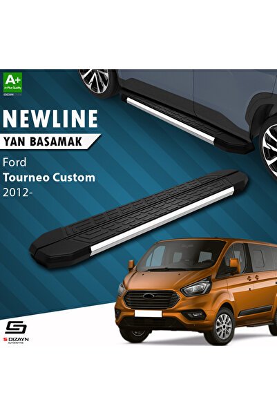 1_org_zoom-3040.jpg Ford Tourneo Custom Uzun Şase NewLine Krom Araca Özel Yan Basamak 243 cm 2012-2023 - Görsel 1