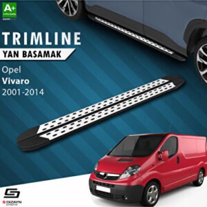 S-Dizayn Opel Vivaro A Uzun Şase TrimLine Gri Araca Özel Yan Basamak 270 cm 2001-2014