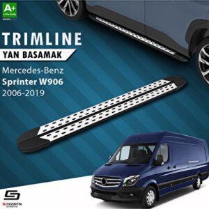 S-Dizayn Mercedes Sprinter W906 Kısa Şase TrimLine Gri Araca Özel Yan Basamak 265 cm 2006-2019 MR-906