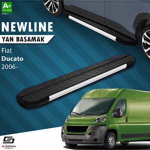 S-Dizayn Fiat Ducato 3 Uzun Şase Newline Alüminyum Araca Özel Yan Basamak 313 cm 2006-2014