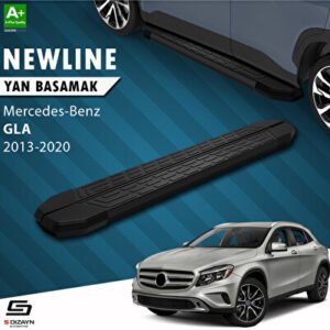 Mercedes GLA X156 NewLine Siyah Araca Özel Yan Basamak 183 cm 2013-2020