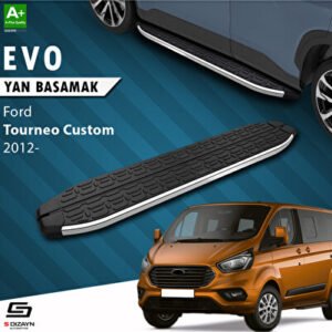 Ford Tourneo Custom Kısa Şase Evo Krom Araca Özel Yan Basamak 203 cm 2012-2023