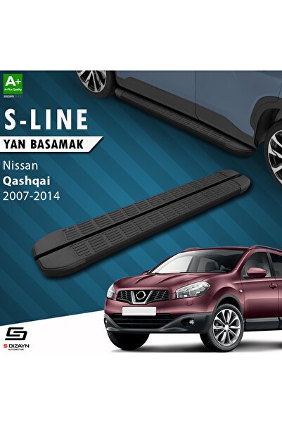 1_org_zoom-3068.jpg Nissan Qashqai S-Line Siyah Araca Özel Yan Basamak 173 cm 2007-2014 - Görsel 1