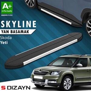Skoda Yeti Skyline Alüminyum Araca Özel Yan Basamak 173 cm 2009-2017