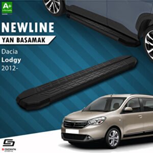 Dacia Lodgy NewLine Siyah Araca Özel Yan Basamak 203 cm 2012 ve Üzeri