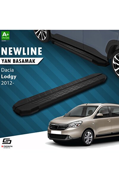 1_org_zoom-3075.jpg Dacia Lodgy NewLine Siyah Araca Özel Yan Basamak 203 cm 2012 ve Üzeri - Görsel 1
