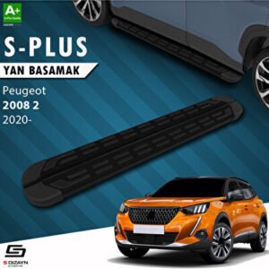 S-Dizayn Peugeot 2008 2 S-Plus Siyah Araca Özel Yan Basamak 183 cm 2020 ve Üzeri