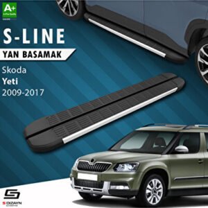S-Dizayn Skoda Yeti S-line Alüminyum Araca Özel Yan Basamak 173 cm 2009-2017