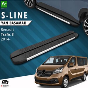 Renault Trafic 3 Uzun Şase S-Line Alüminyum Araca Özel Yan Basamak 263 cm 2014-2020