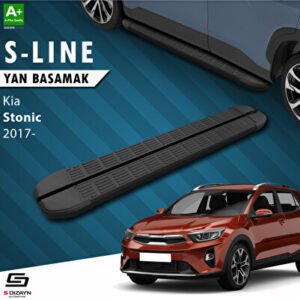 Kia Stonic S-Line Siyah Araca Özel Yan Basamak 173 cm 2017 ve Üzeri