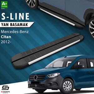 Mercedes Citan Uzun Şase S-Line Alüminyum Araca Özel Yan Basamak 223 cm 2012-2021