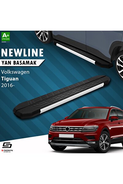 1_org_zoom-3102.jpg S-Dizayn Volkswagen Tiguan 2 Newline Alüminyum Araca Özel Yan Basamak 179 cm 2016-2024 - Görsel 1