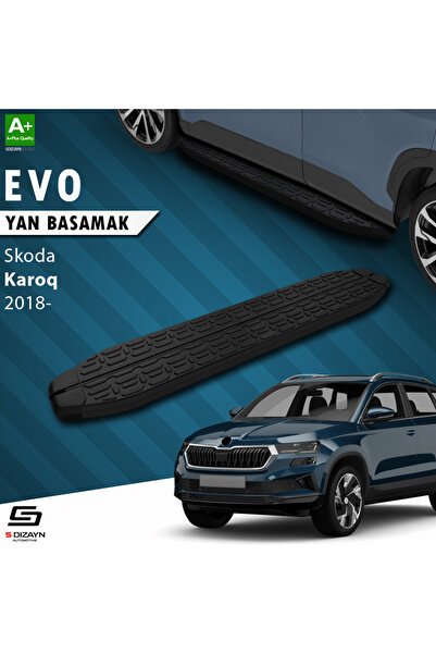 1_org_zoom-3126.jpg Skoda Karoq Evo Siyah Araca Özel Yan Basamak 173 cm 2018 ve Üzeri - Görsel 1