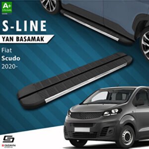 Fiat Scudo 3 Kısa Şase S-Line Krom Araca Özel Yan Basamak 213 cm 2020 ve Üzeri