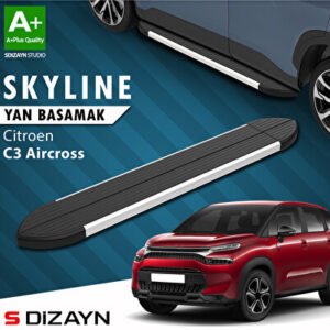 Citroen C3 Aircross Skyline Alüminyum Araca Özel Yan Basamak 183 cm 2017-2024