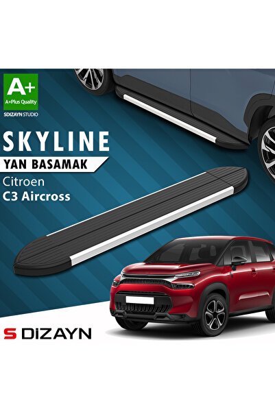 1_org_zoom-3132.jpg Citroen C3 Aircross Skyline Alüminyum Araca Özel Yan Basamak 183 cm 2017-2024 - Görsel 1