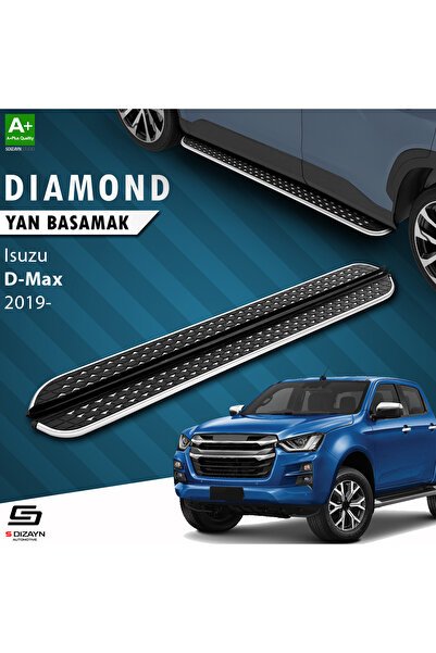 1_org_zoom-3135.jpg S-Dizayn Isuzu D-Max 3 Diamond Krom Araca Özel Yan Basamak 203 cm 2019 ve Üzeri - Görsel 1