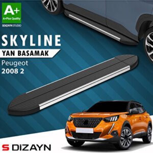 Peugeot 2008 2 Skyline Krom Araca Özel Yan Basamak 183 cm 2020 ve Üzeri