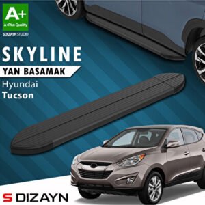Hyundai Tucson 2 Skyline Siyah Araca Özel Yan Basamak 173 cm 2004-2014