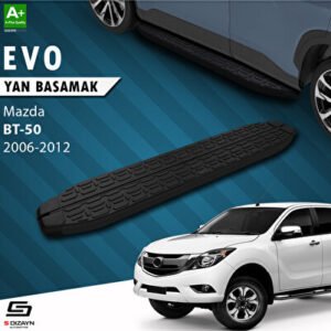 Mazda BT-50 Pick-Up Evo Siyah Araca Özel Yan Basamak 193 cm 2006-2012