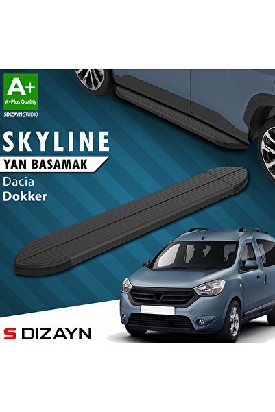 1_org_zoom-3173.jpg Dacia Dokker Skyline Siyah Araca Özel Yan Basamak 203 cm 2012 ve Üzeri - Görsel 1
