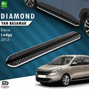 S-Dizayn Dacia Lodgy Diamond Krom Araca Özel Yan Basamak 203 cm 2012 ve Üzeri
