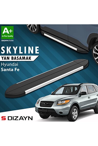 1_org_zoom-3277.jpg Hyundai Santa Fe Skyline Alüminyum Araca Özel Yan Basamak 163 cm 2000-2006 - Görsel 1