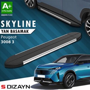 Peugeot 3008 3 Skyline Krom Araca Özel Yan Basamak 183 cm 2024 ve Üzeri