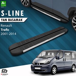 Renault Trafic 2 Kısa Şase S-Line Krom Araca Özel Yan Basamak 223 cm 2001-2014