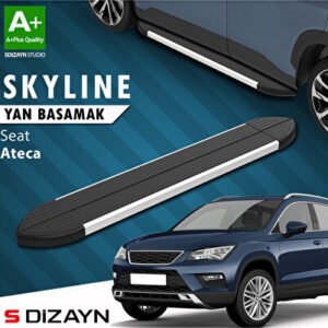 Seat Ateca Skyline Alüminyum Araca Özel Yan Basamak 173 cm 2017 ve Üzeri