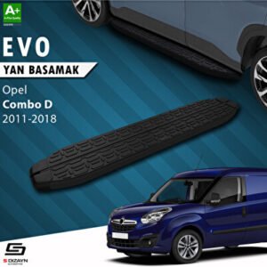 Opel Combo D Evo Siyah Araca Özel Yan Basamak 193 cm 2011-2018
