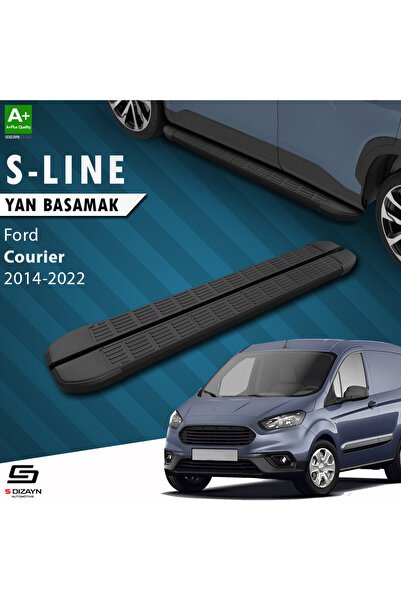 1_org_zoom-3314.jpg S-Dizayn Ford Courier S-Line Siyah Araca Özel Yan Basamak 173 cm 2014 ve Üzeri - Görsel 1