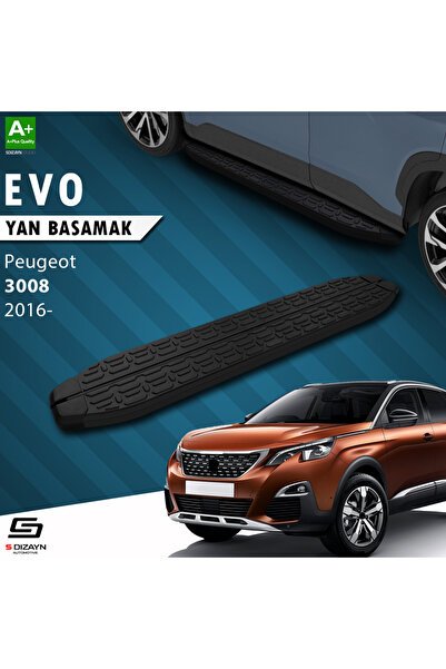 1_org_zoom-3319.jpg S-Dizayn Peugeot 3008 2 Evo Siyah Araca Özel Yan Basamak 183 cm 2016-2023 - Görsel 1