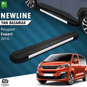 Peugeot Expert 3 Uzun Şase NewLine Alüminyum Araca Özel Yan Basamak 243 cm 2016 ve Üzeri