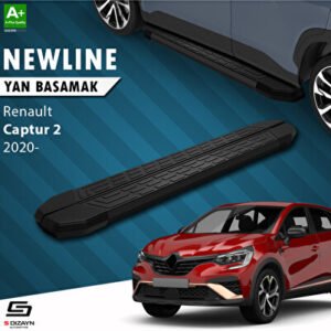 Renault Captur 2 NewLine Siyah Araca Özel Yan Basamak 183 cm 2020 ve Üzeri