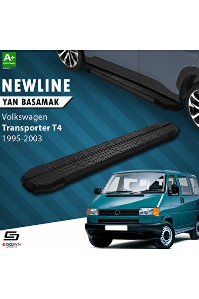 1_org_zoom-3335.jpg Volkswagen Transporter T4 Kısa Şase NewLine Siyah Araca Özel Yan Basamak 213 cm 1995-2003 - Görsel 1