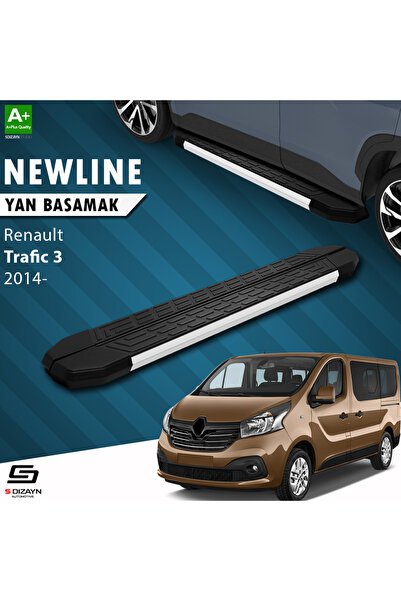 1_org_zoom-3354.jpg S-Dizayn Renault Trafic 3 Kısa Şase Newline Alüminyum Araca Özel Yan Basamak 229 cm 2014-2020 - Görsel 1