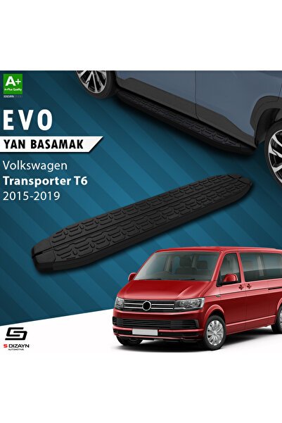 1_org_zoom-3359.jpg S-Dizayn Volkswagen Transporter T6 Uzun Şase Evo Siyah Araca Özel Yan Basamak 253 cm 2015-2019 - Görsel 1