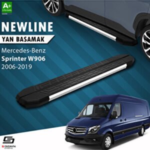 Mercedes Sprinter W906 Uzun Şase NewLine Krom Araca Özel Yan Basamak 333 cm 2006-2019