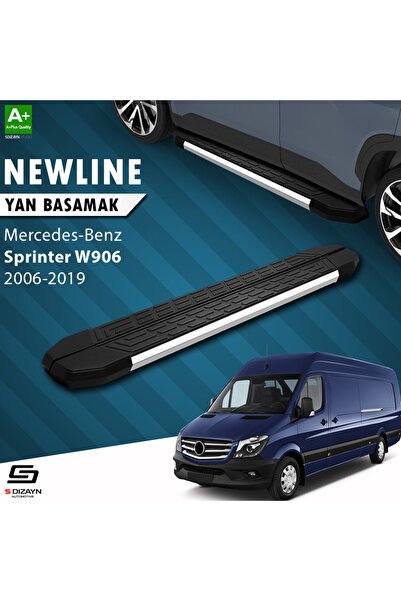1_org_zoom-3368.jpg Mercedes Sprinter W906 Uzun Şase NewLine Krom Araca Özel Yan Basamak 333 cm 2006-2019 - Görsel 1